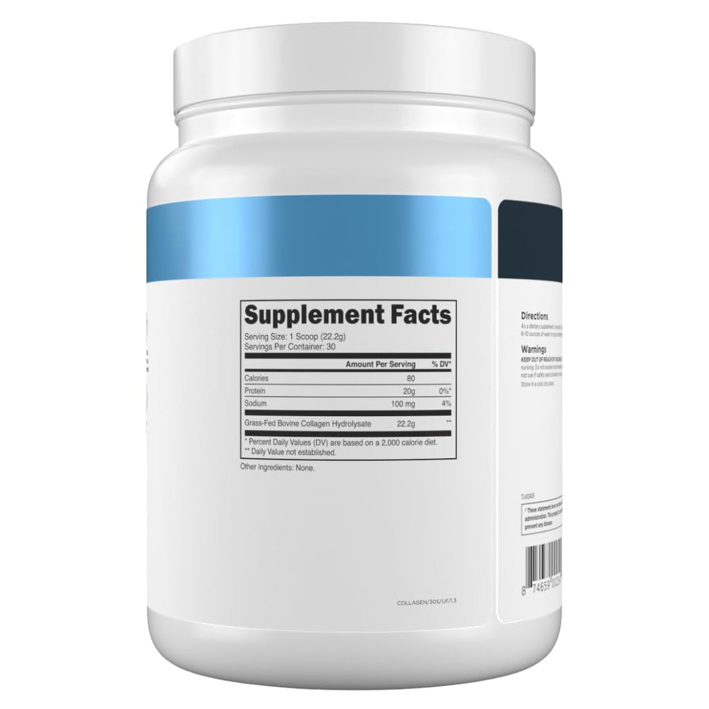 Grass-Fed Collagen Peptides, 30 Servings, Unflavored L3229