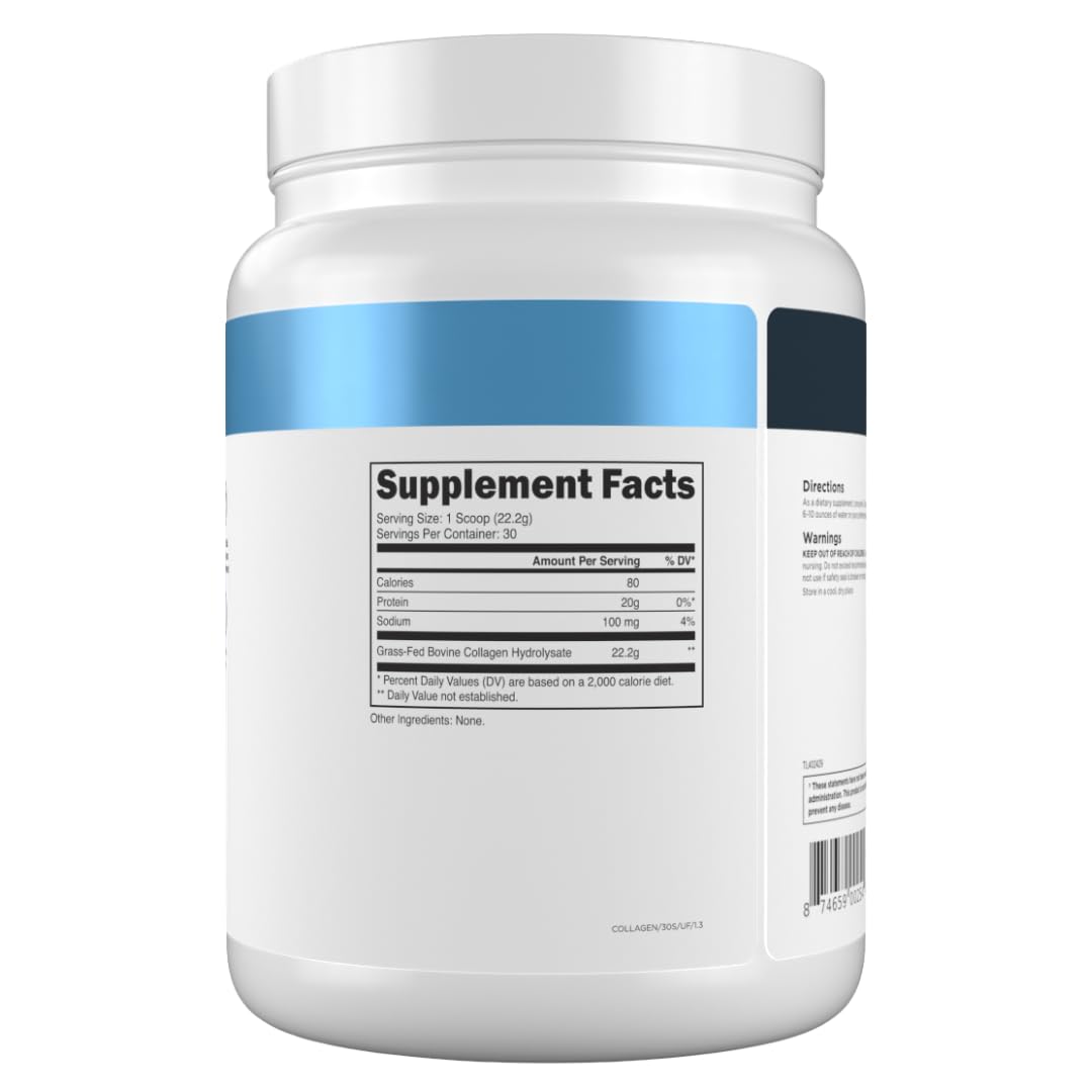 Grass-Fed Collagen Peptides, 30 Servings, Unflavored L3229