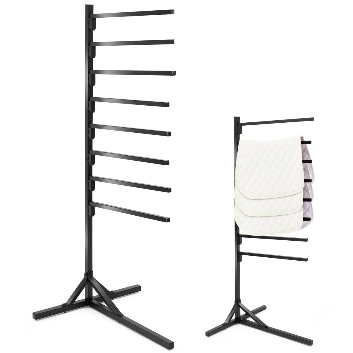 8-Tier Saddle Pad Rack with Stand W1396