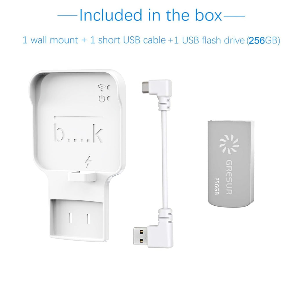 256GB USB Flash Drive with Outlet Wall Mount F2843
