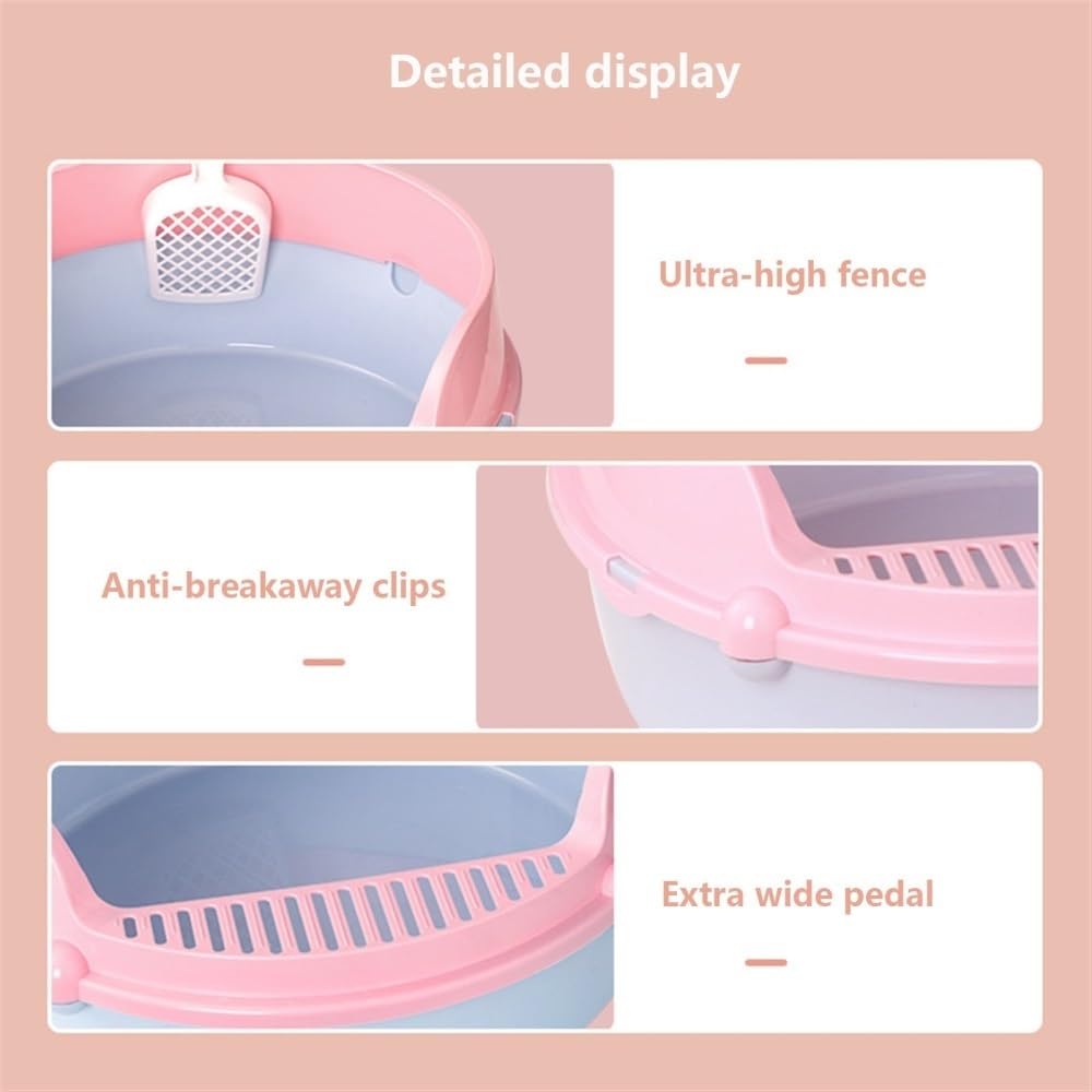 Semi-Enclosed Cat Litter Box A995319
