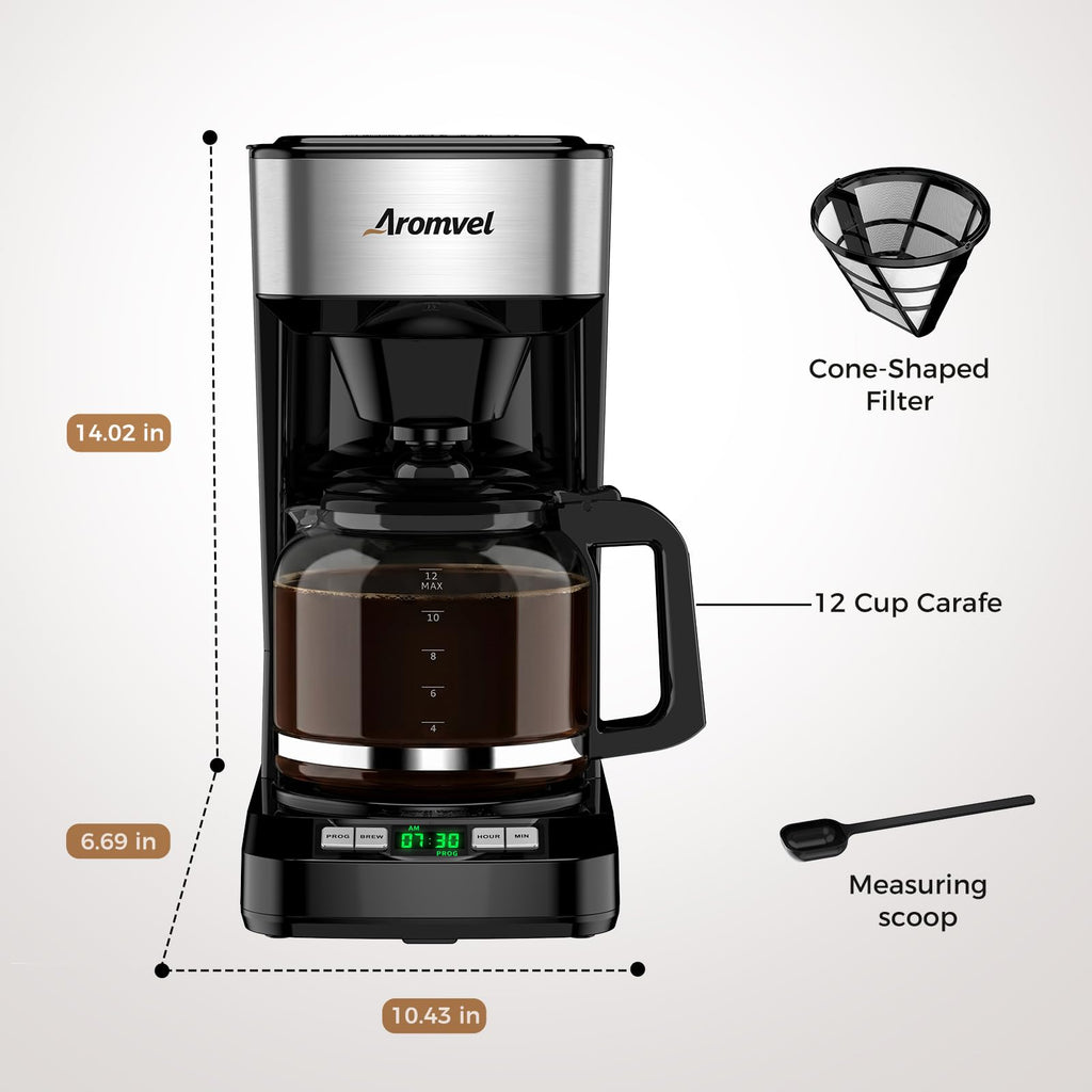 12 Cup Coffee Maker with LED Display Y348543