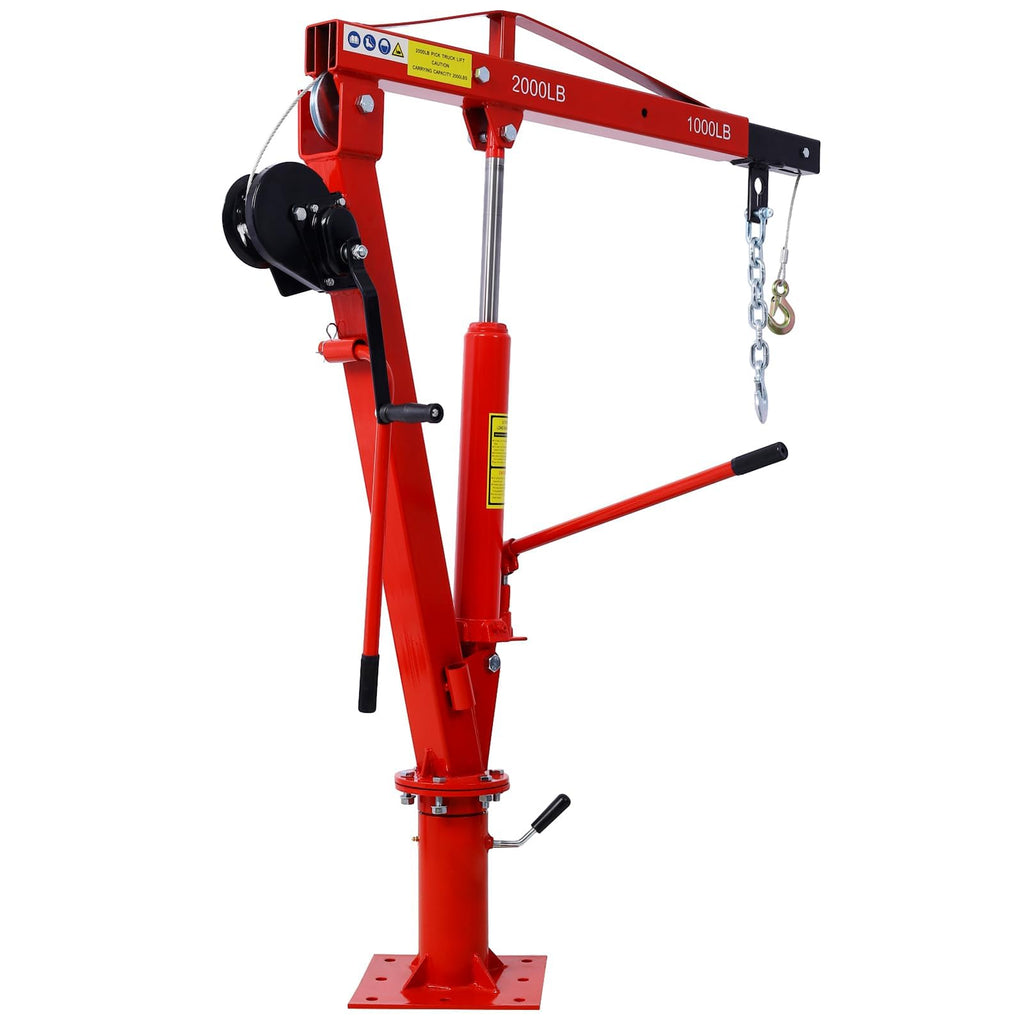 2000 lbs Hydraulic Truck Bed Jib Crane C9679