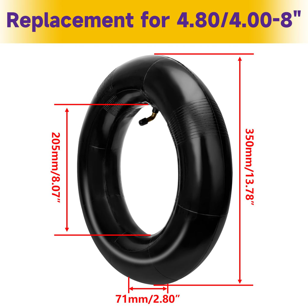 4.80/4.00-8 Inner Tube with TR87 Bent Valve 1 Pcs A2968