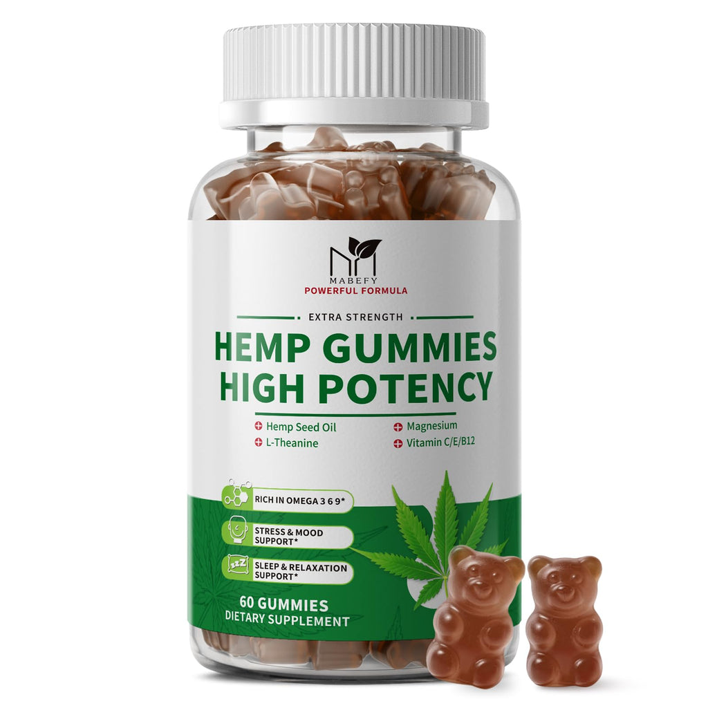 Hemp Gummies 60 Bears Pineapple Flavor A49286