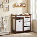 Modern Baby Changing Table with Laundry Hamper & 3 Drawers M386551
