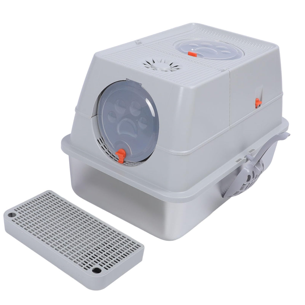 Enclosed Stainless Steel Extra Large Cat Litter Box G879558