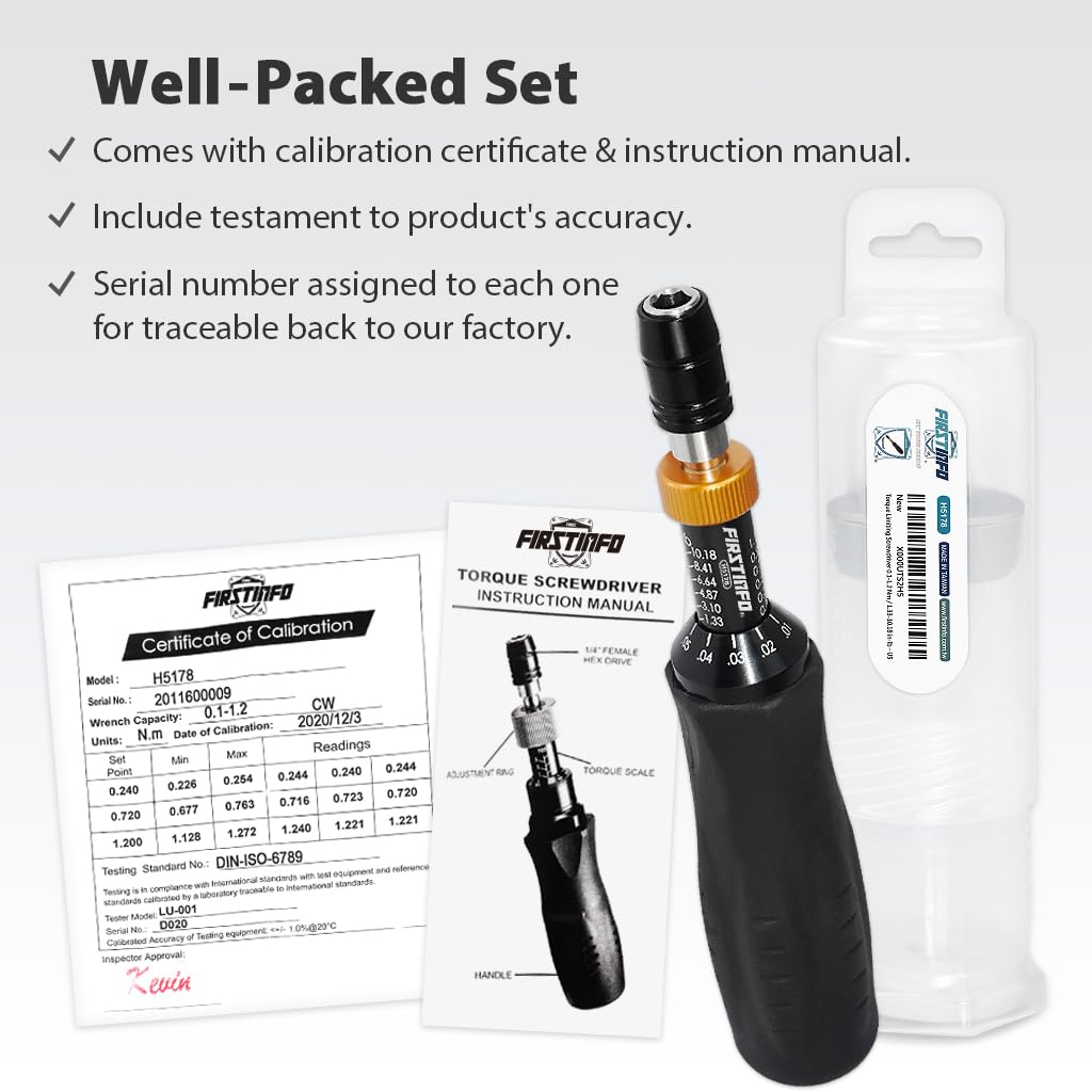 Certified Torque Limiting Screwdriver 0.1-1.2 Nm N164863
