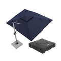 Navy Blue 9' X 12' Patio Cantilever Umbrella with Base D890