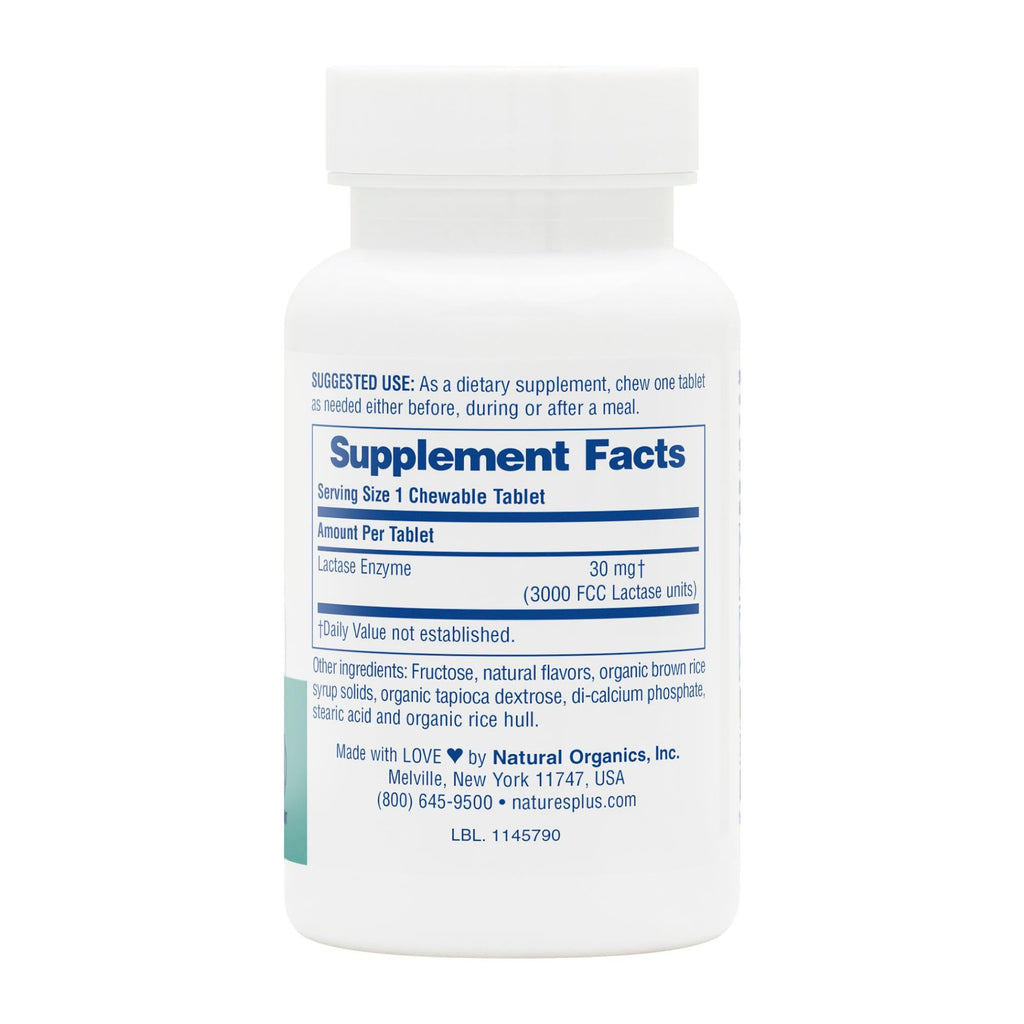 Natural Lactase Enzyme Chewable Tablets G6247