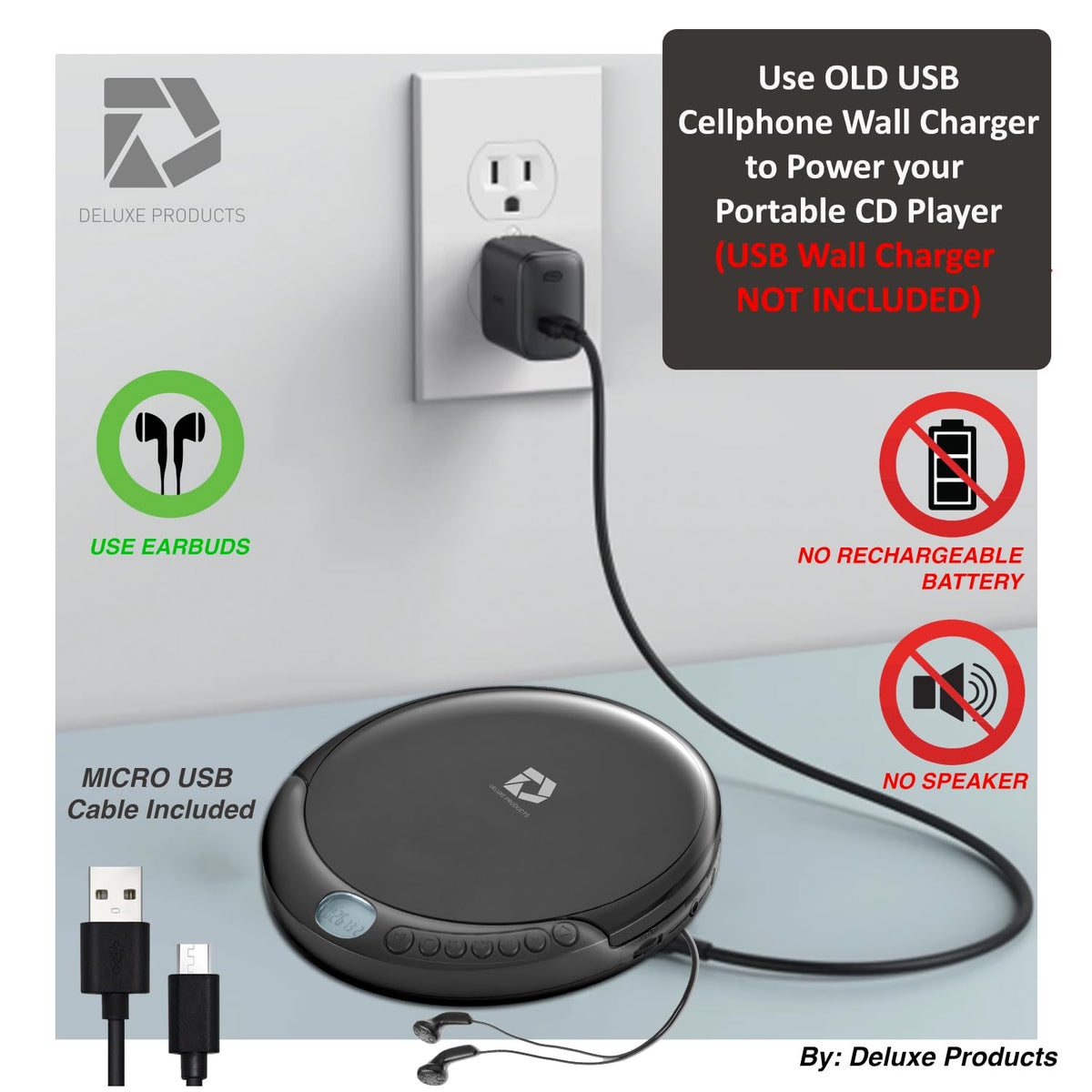 Portable CD Player with 60 Second Anti Skip Y295