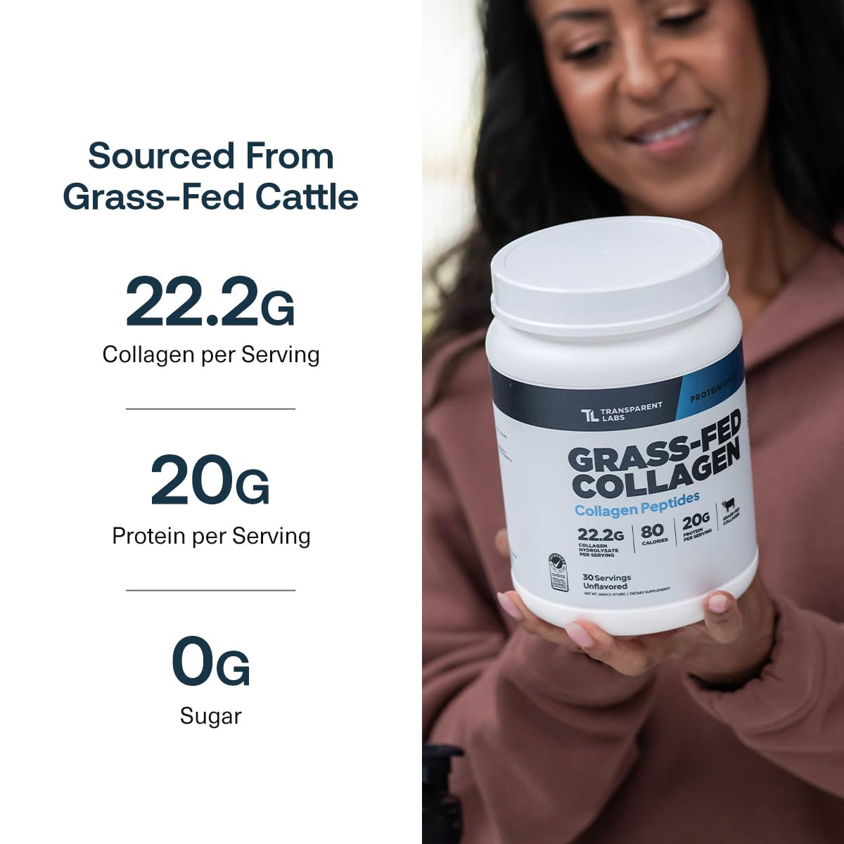 Grass-Fed Collagen Peptides, 30 Servings, Unflavored L3229