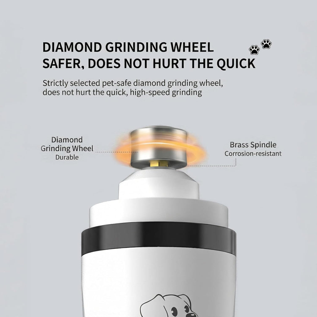 Electric Pet Nail Trimmer with LED Light 3-Speed D512216