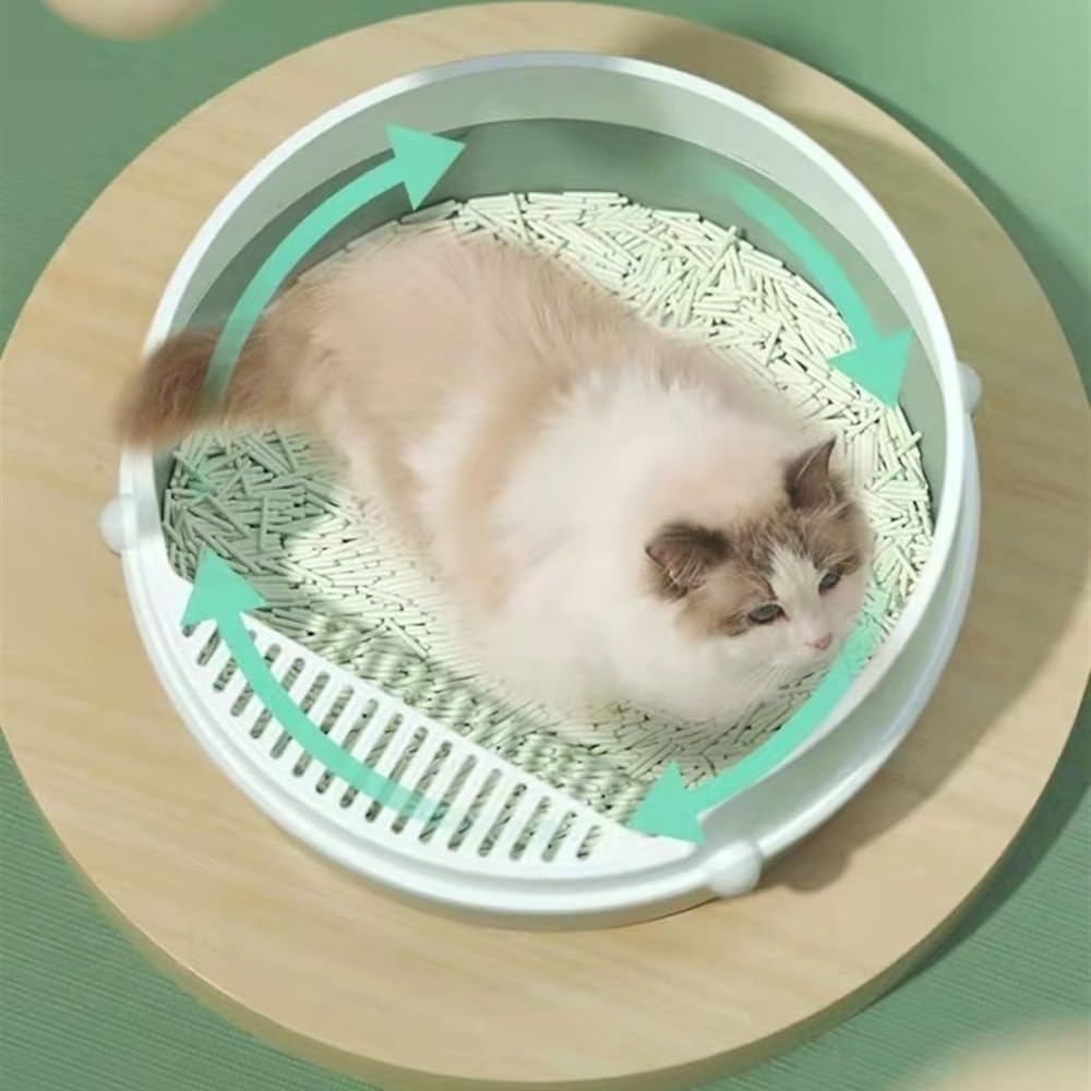 Semi-Enclosed Cat Litter Box A995319