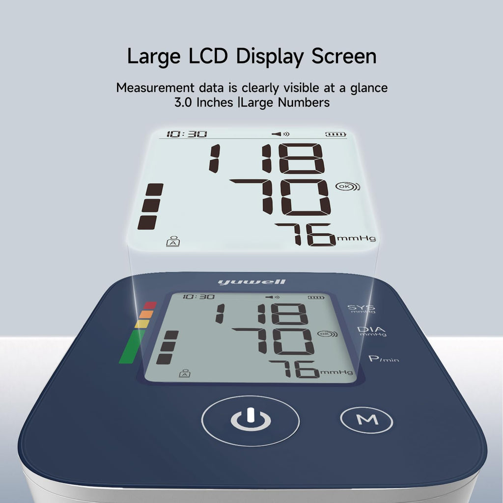 Automatic Upper Arm Blood Pressure Monitor with Adjustable Cuff N345