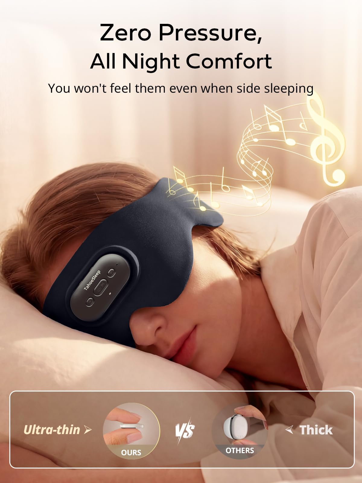 Ultra-Thin Adjustable Sleep Mask with Bluetooth 5.4 R70312