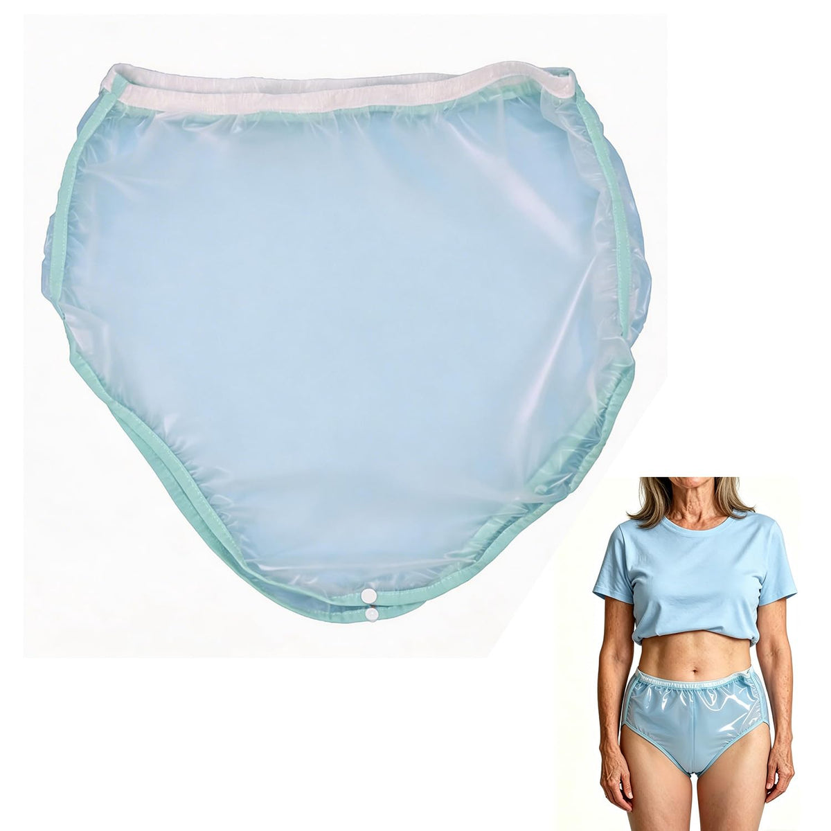 Plastic Waterproof Incontinence Underwear Size XL S5468