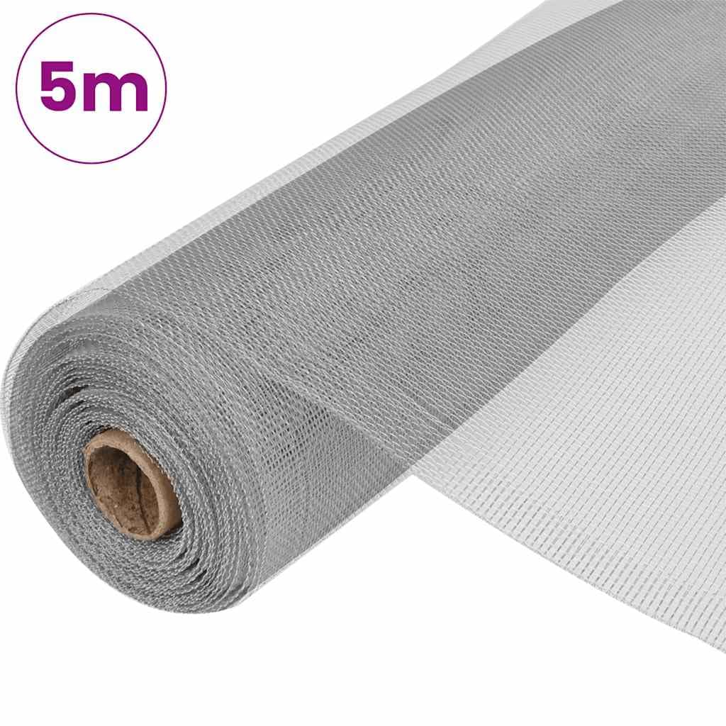 Aluminum Mesh 39.4x196.9 Inches Silver O134514