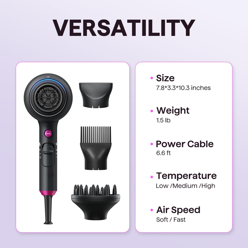 Ionic Hair Dryer with Diffuser F5286