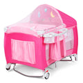 4 in 1 Pink Pack and Play with Bassinet Z509