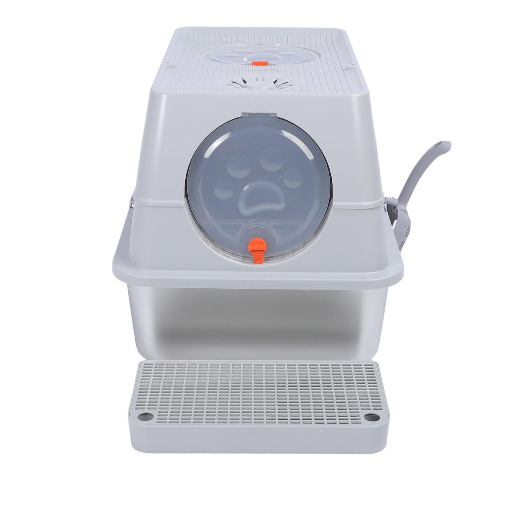 Enclosed Stainless Steel Extra Large Cat Litter Box G879558
