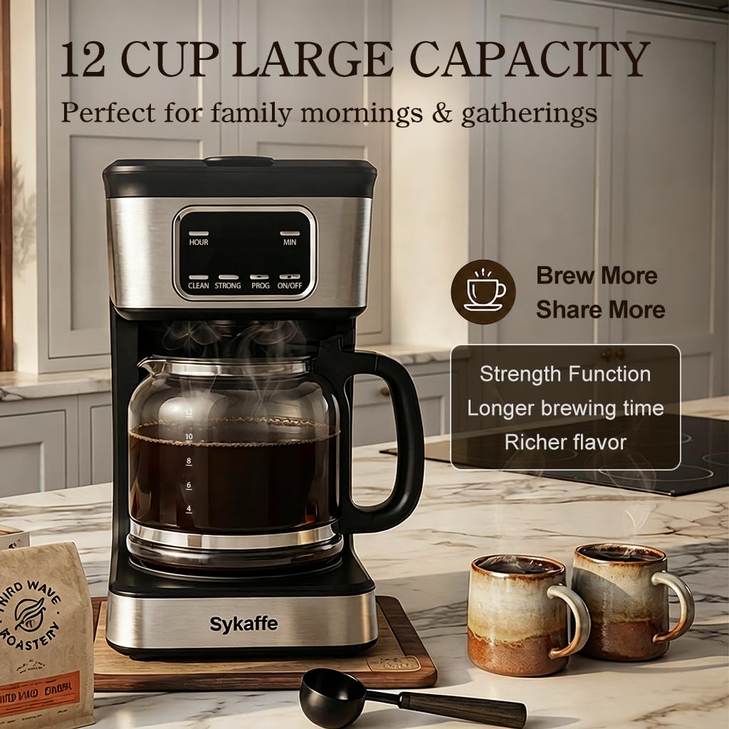 12 Cup Programmable Drip Coffee Maker L369480