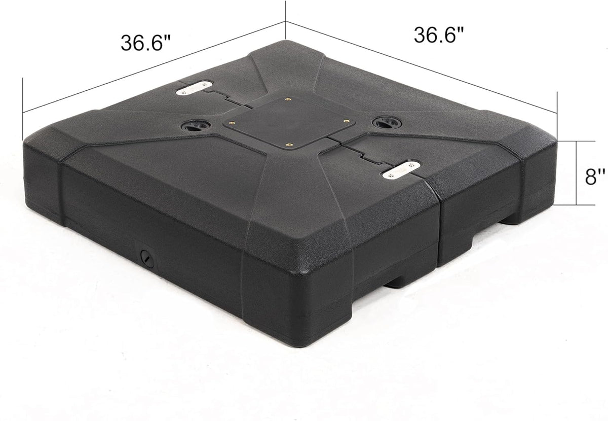Navy Blue 9' X 12' Patio Cantilever Umbrella with Base D890