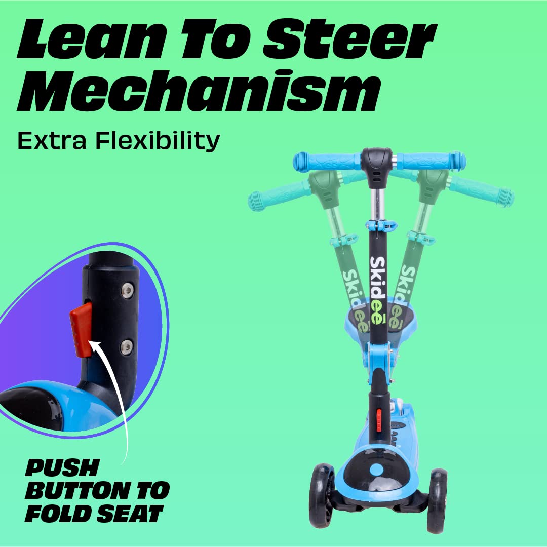 Foldable 3 Wheel Kick Scooter with Removable Seat S905