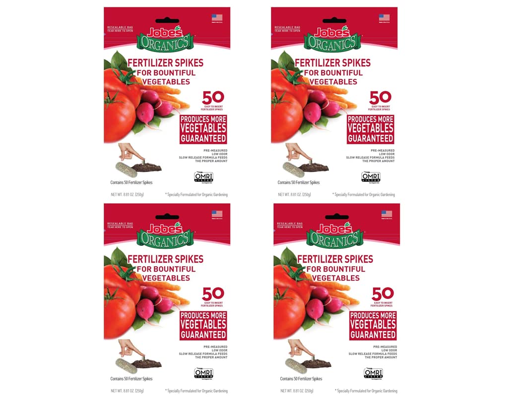 Organic Vegetable & Tomato Fertilizer Spikes, 50 Spikes M5231