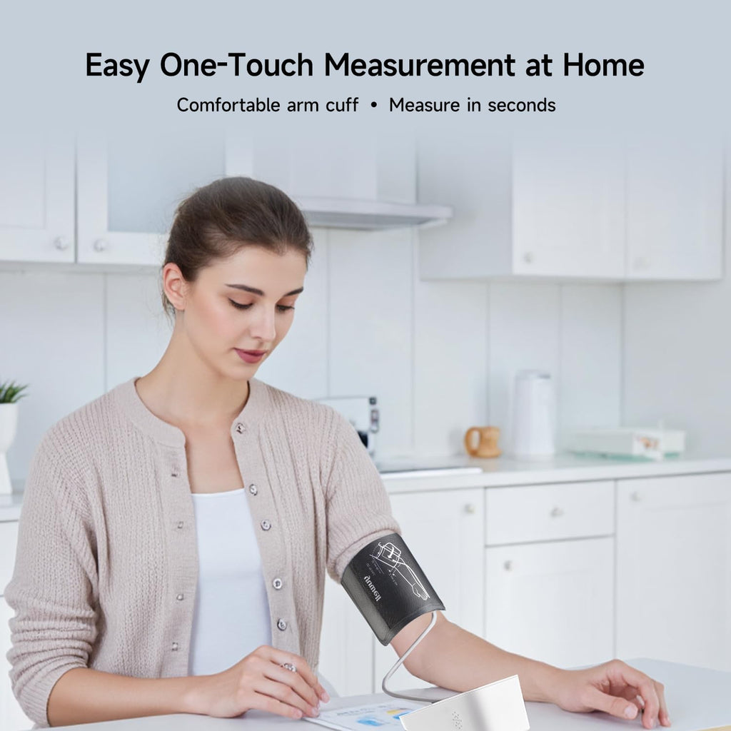 Automatic Upper Arm Blood Pressure Monitor with Adjustable Cuff N345