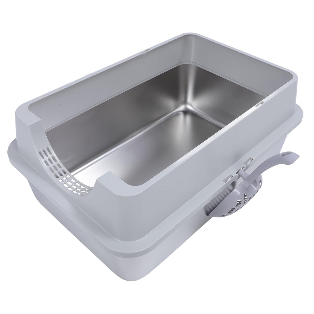 Enclosed Stainless Steel Extra Large Cat Litter Box G879558