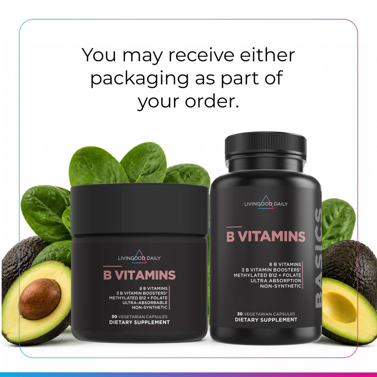 Vitamin B Complex Supplement 30 Capsules E140312