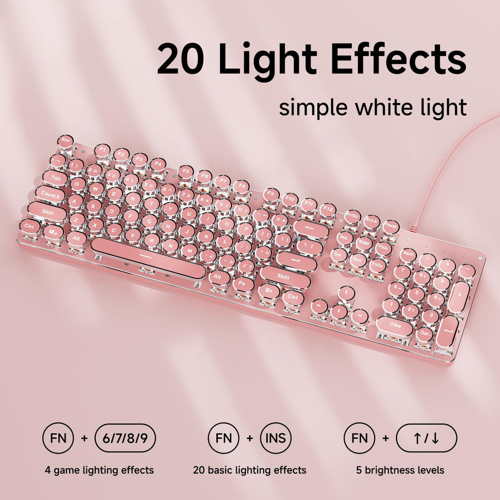 Wired Mechanical Keyboard with White Backlit P3252