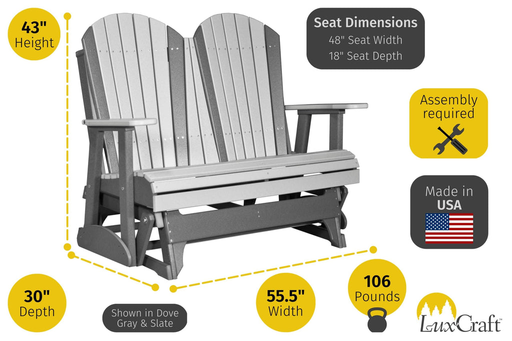 Adirondack Glider Outdoor Patio Gliding Chair H802