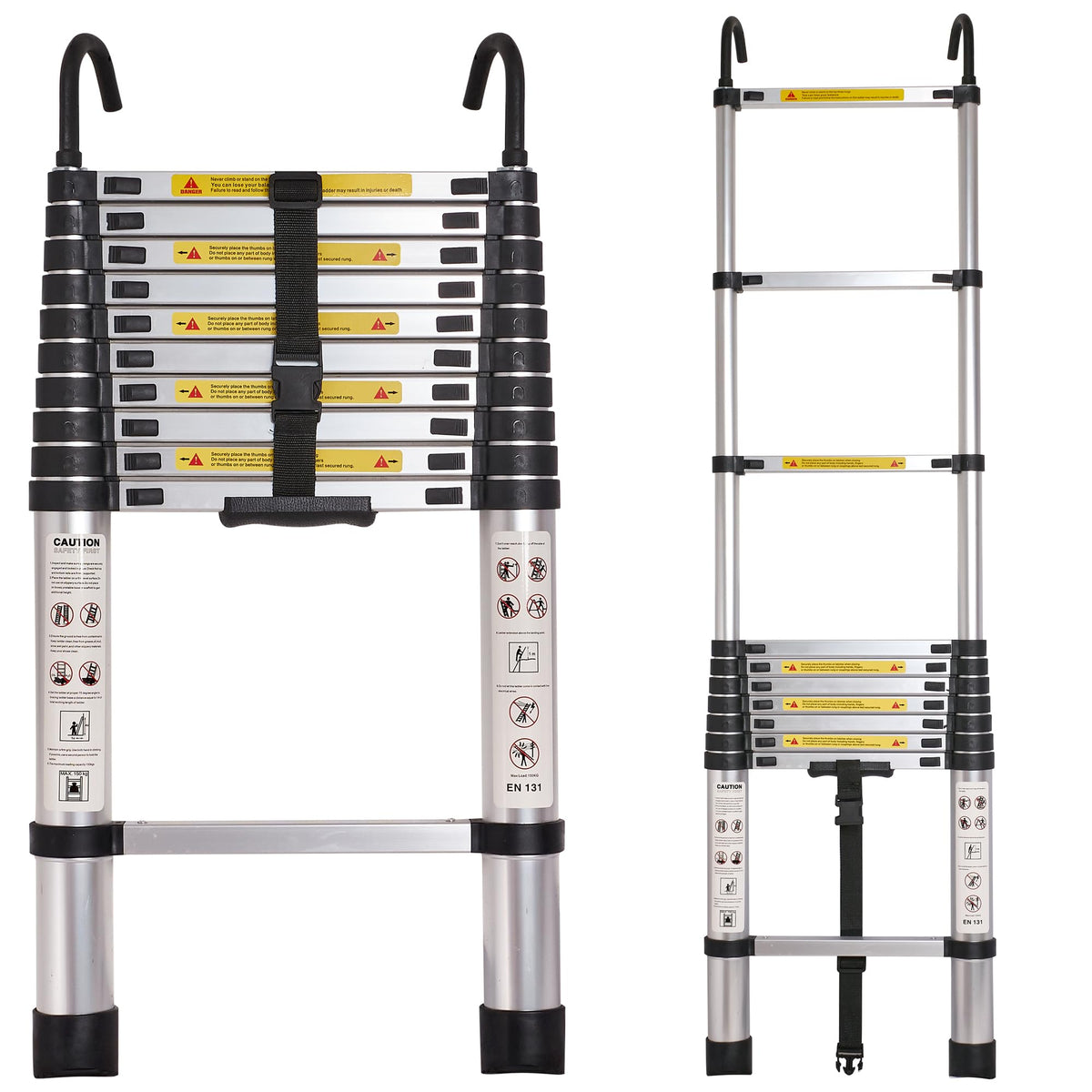 10.5FT Aluminum Telescoping Ladder R8613