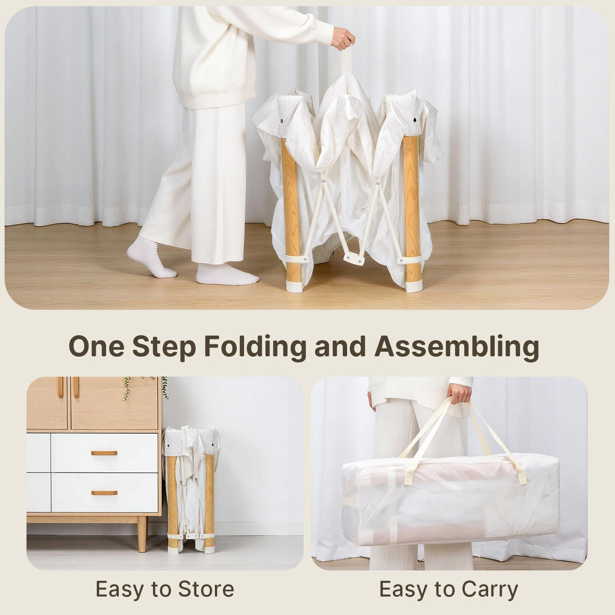 Foldable Baby Playpen with Storage Bag Z7313
