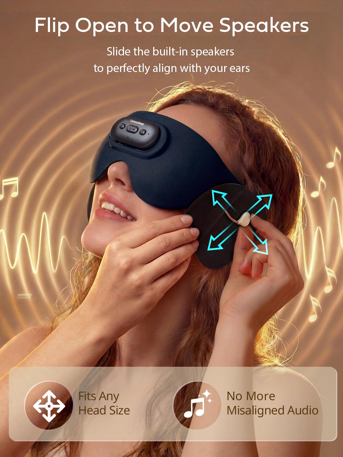 Ultra-Thin Adjustable Sleep Mask with Bluetooth 5.4 R70312