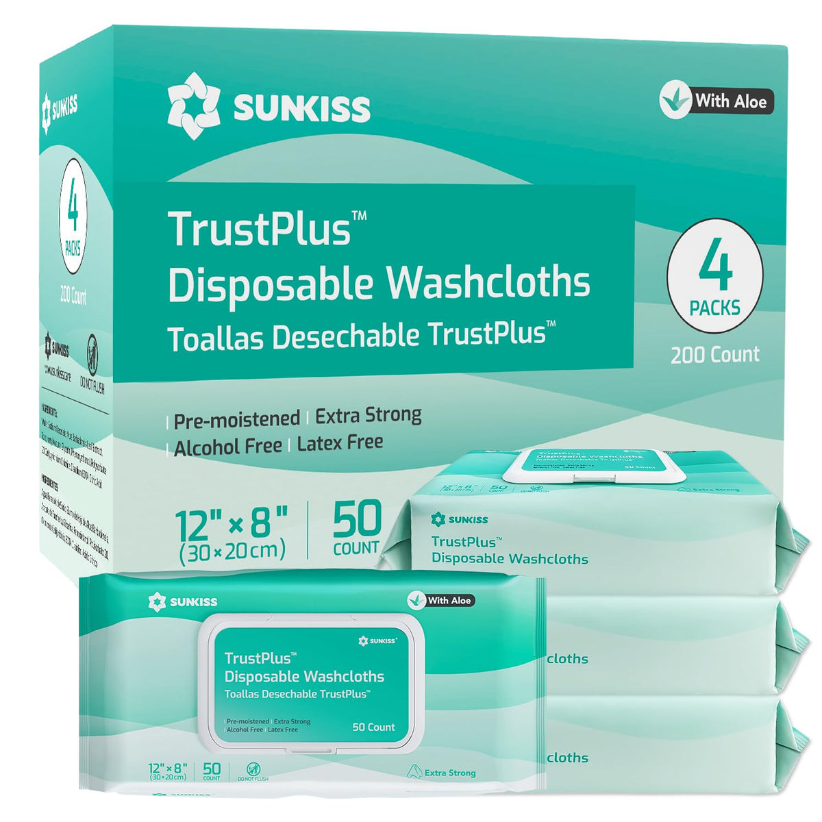 Large Adult Diapers 12 Count & Wet Wipes 200 Count X776