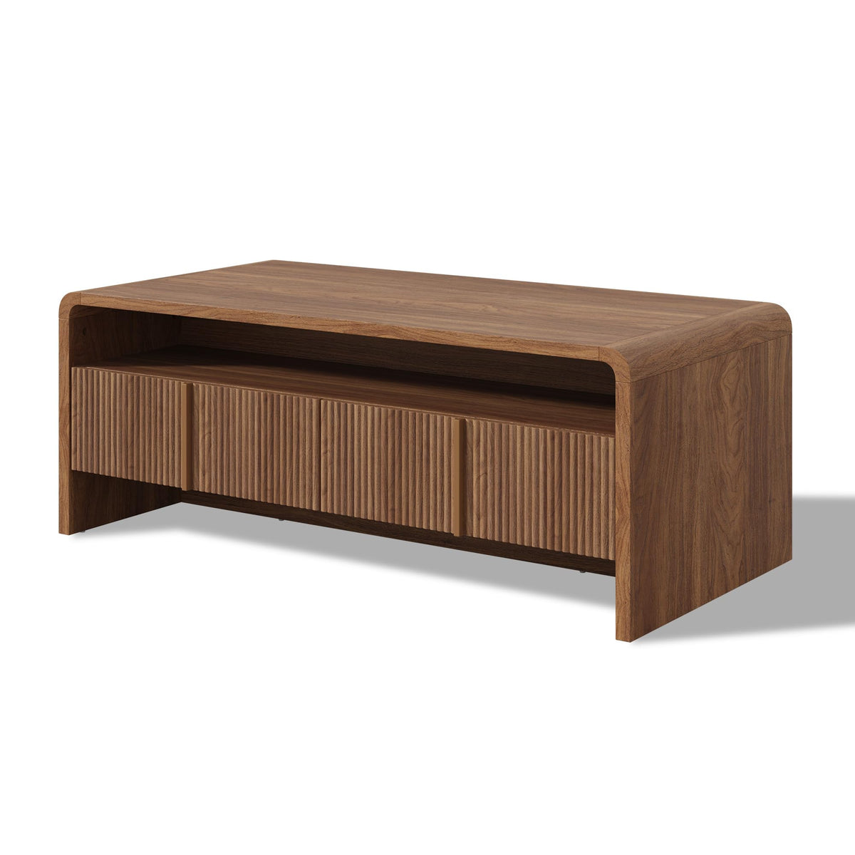 Fluted Coffee Table with Storage X50174