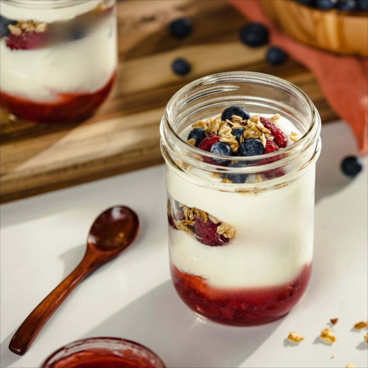 16 Oz Wide Mouth Glass Mason Jars with Lids & Bands, 2-Pack C5937