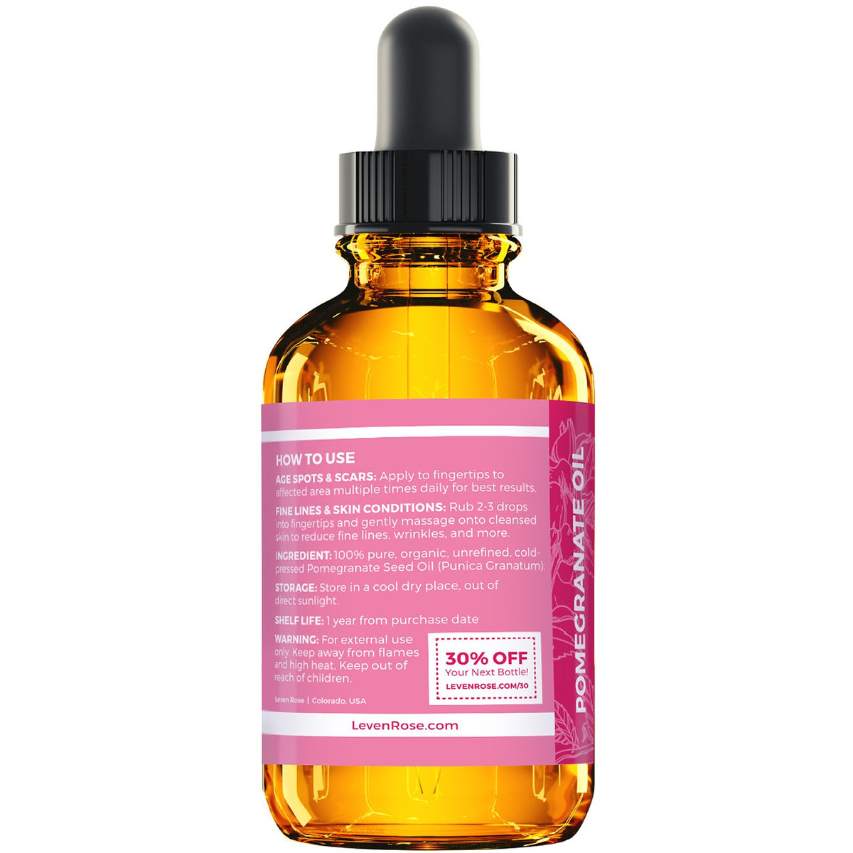 Organic Pomegranate Seed Oil 1 oz N640