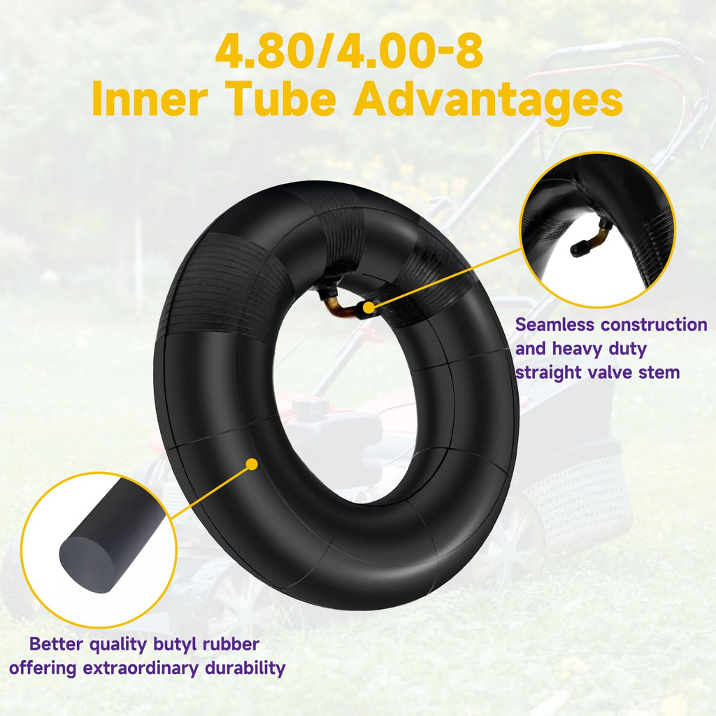 4.80/4.00-8 Inner Tube with TR87 Bent Valve 1 Pcs A2968