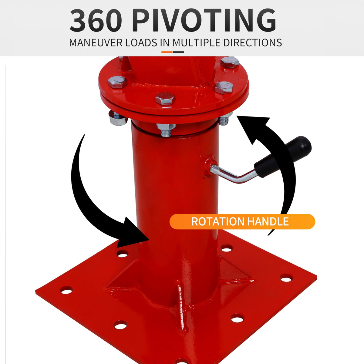 2000 lbs Hydraulic Truck Bed Jib Crane C9679