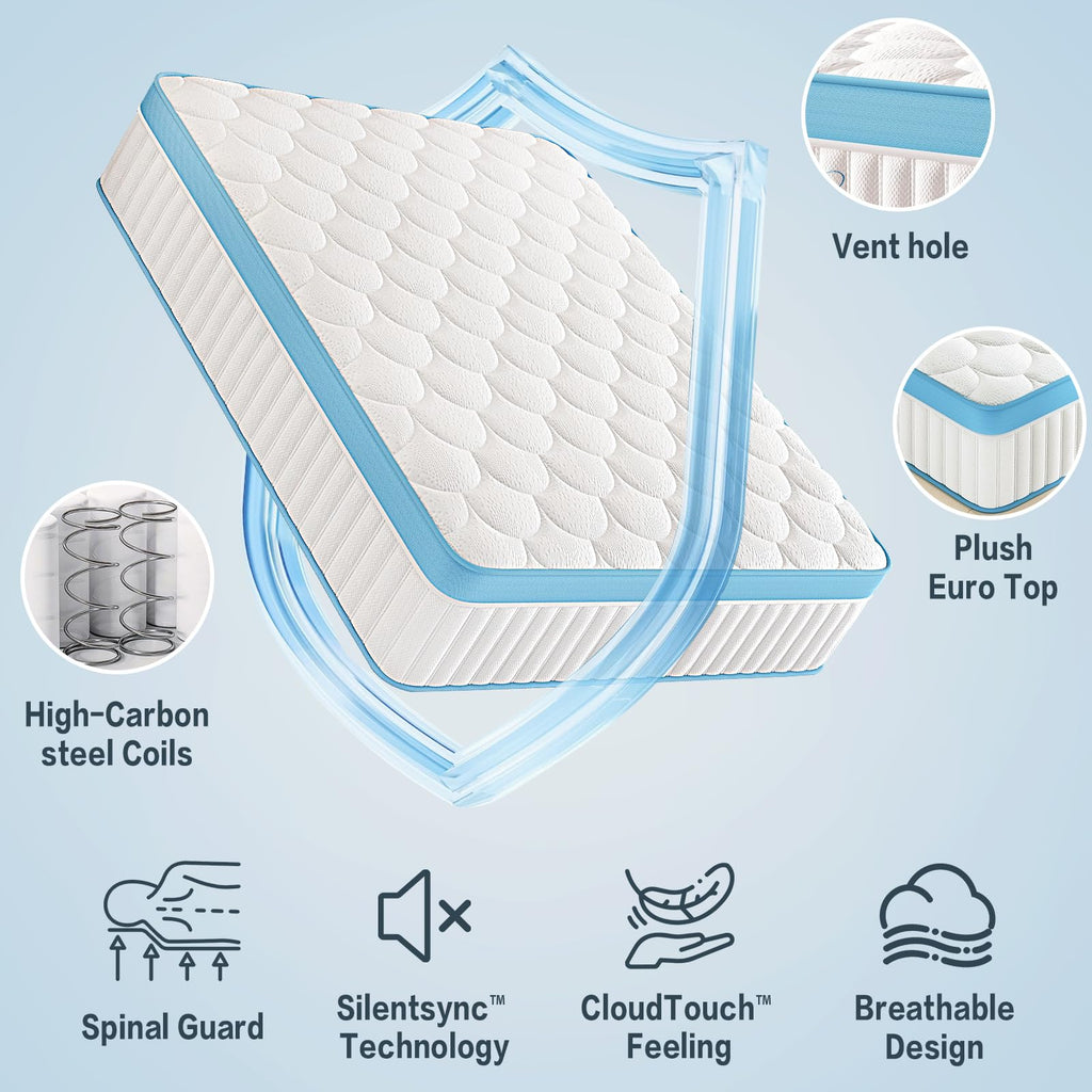 Full Size 12 Inch Firm Hybrid Memory Foam Mattress Z15136