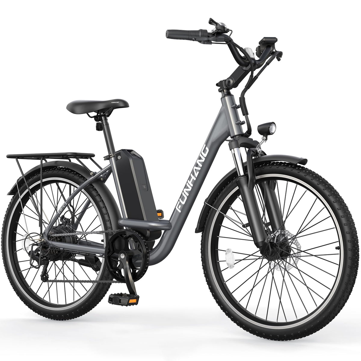 26" 1000W Electric Bike with 48V Battery, 7-Speed X51197