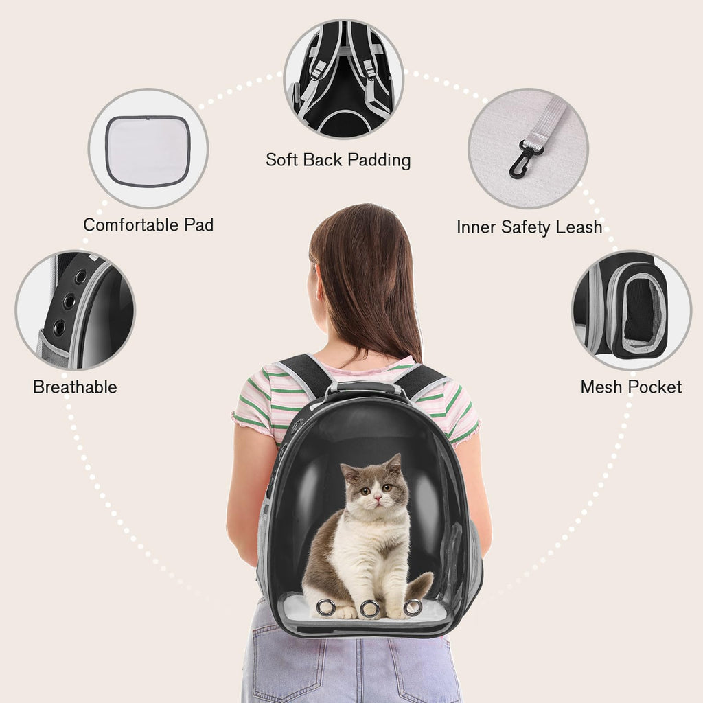Black Cat Pet Carrier Backpack G69877
