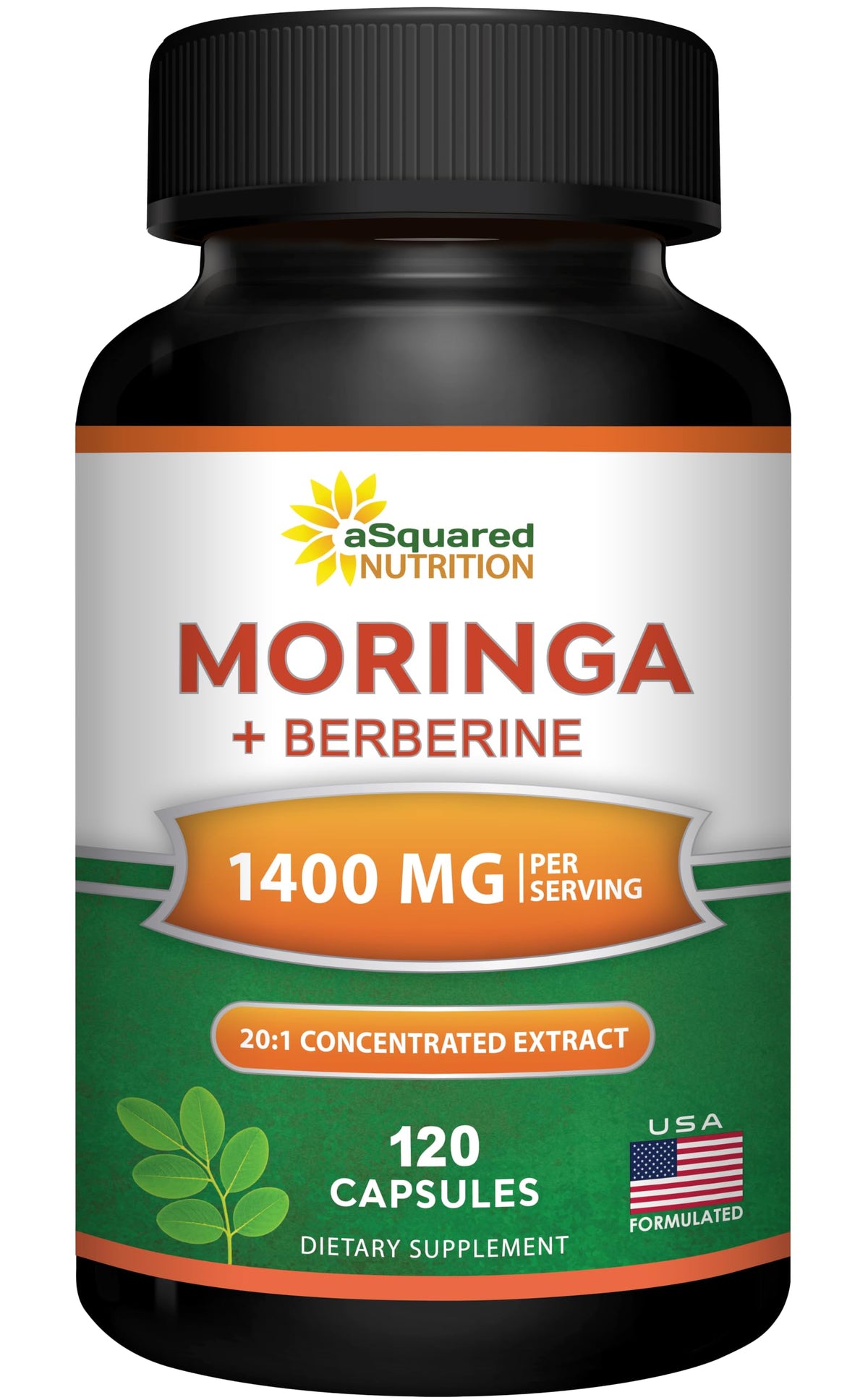 Moringa with Berberine Supplement 120 Capsules N3814