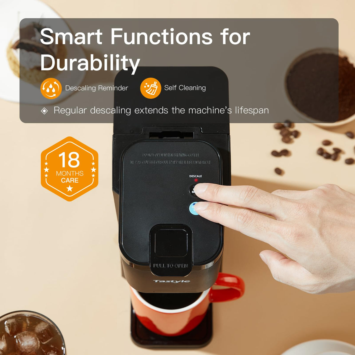 Mini Single Serve Hot and Iced Coffee Maker W363