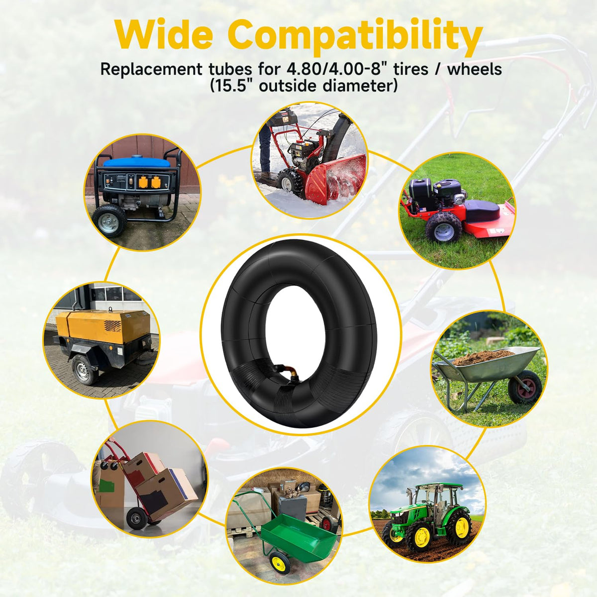 4.80/4.00-8 Inner Tube with TR87 Bent Valve 1 Pcs A2968