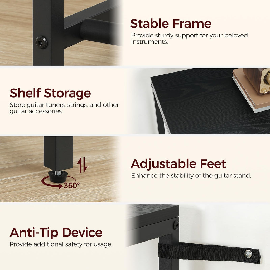 Guitar Stand, Multi-Guitar Rack, AMP Stand, Record Rack R743371